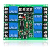 8 Canales Play de Secuencia de Tiempo de Potencia, Módulo de Controlador Secuencial Ajustable para Equipos de Audio, Inicio en Secuencia y Detener en Reversa, Evitar Daños