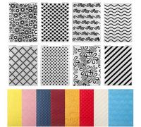 8 carpetas de plástico para hacer tarjetas, manualidades, manualidades, manualidades, tarjetas, plantilla, para hacer tarjetas, manualidades, manualidades, decoración, 12 x 11 cm