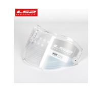 (8) Casco de motocicleta abatible LS2 Valiant II con visera roja cromada compatible con lentes de casco