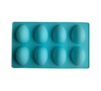 8-Cavity Easter Egg Shape Silicone Molds for Easter Silicone Egg Molds Baking Supplies for DIY Cake Decoration Chocolate Candy Jello