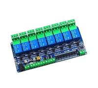 8-Channel 12V Relay Module with 8-Channel Input - RS485 TTL 485 Communication for Automation Systems