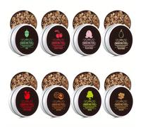 8 chips ahumados para cóctel, 8 sabores: cereza, manzana, nuez pecana, haya, pera, nuez, melocotón,