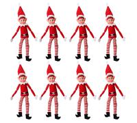 (8) Christmas Elf Sitting On A Shelf Tree Decoration Plush Toys Home Holiday Season