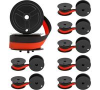 8 cintas de calculadora compatibles con Victor 7010 CASIO RB-02 DR120TM 140TM 270TM CS-2612 GR24 negro/rojo