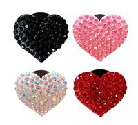8 Clips De Aromaterapia para Salida De Aire del Coche, Clips De Perfume De Amor con Diamantes De Imitación, Lindos Clips De Aromaterapia, Decoración Interior del Coche