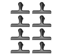 8 clips de bisagra de metal de acero inoxidable para archivador de papel, bolsa de alimentos, bolsa de alimentos, almacenamiento de documentos, clips de ahorro de espacio