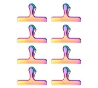 8 clips de bisagra de metal de acero inoxidable para archivador de papel, clip de bolsa de alimentos para bolsas de alimentos, clips de bisagra de almacenamiento de documentos