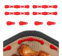 8 clips magnéticos de silicona para freidora de aire, accesorios para freidora de aire, imanes de freidora de aire, hebillas de seguridad resistentes al calor, aseguran forros de pergamino para evitar