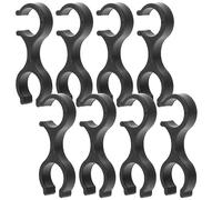 8 Clips para Bastones de Senderismo, Pinzas fijas, Bastones de Senderismo, 8 Clips