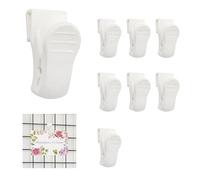 8 clips para colgar cuadros para pared de rejilla, clip pequeño de plástico para panel, rejilla de alambre, accesorio de pared para hogar, oficina, cubículo, organización del lugar de trabajo (8