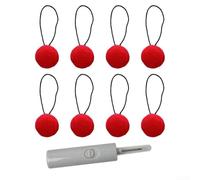 8 clips para sábanas con hebillas sin aguja y diseño antideslizante para una fijación segura de edredones y fundas de edredón con gancho de ganchillo (rojo)