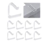 8 clips transparentes para manteles, clips de plástico para fijar manteles, fijador antideslizante para el hogar, apto para escritorio de 3,5 a 5 cm de grosor, apto para cocina y sala de estar.