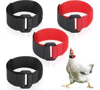8 collares de gallo, sin cuervo, ajustable, cuello antigancho, cinturón de nailon sin ruido, banda para el cuello para mascotas, pollos que evitan que los pollos griten molesten a los vecinos