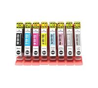 8 Colores 1 Juego CLI65 CLI-65 Cartucho de Tinta de inyección de Tinta Compatible CLI 65 Color Premium, Compatible con Canon PRO-200 PRO200 Pro 200 Printe(1set)