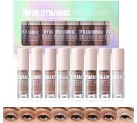 8 Colors Mate Sombras de Ojos Líquidas - Textura Cremosa Impermeable 24H Liquid Eyeshadow de Secado Rápido para Maquillaje Diario - Sombra De Ojos Líquida De Larga Duración con Alta Pigmentación