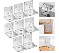 8 conectores de esquina de acero inoxidable resistentes de 90 grados con tecnología de montaje invisible y resistente a la corrosión para un montaje seguro