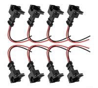 8 conectores de inyectores EV1 OBD1 para inyectores Bosch EV1, diseñados para vehículos BMW