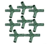 8 conectores de marco de invernadero resistentes de 19 mm, soportes fiables para construir jardines (1#)