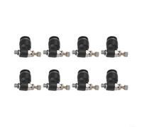 8 conectores neumáticos PushOn de las válvulas de control de flujo de aire para la configuración rápida