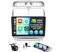 8 Core 2+64G Android 15 Radio para Peugeot 307 307CC 307SW 2002-2013 Soporta Wireless Carplay y Android Auto, 9 Pulgadas Pantalla Táctil Estéreo Radio con Bluetooth 5.0 EQ de 32 Bandas GPS FM/RDS SWC