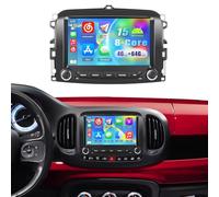 8 Core 4+64G Android Radio para Fiat 500L 2013 2014 2015 2016 2017 2018 2019 Wireless Carplay&Android Auto, 7'' IPS Touch Screen Radio Coche Bluetooth 5.0/GPS/Cámara de Marcha Atrás/FM/WiFi/SWC/32EQ