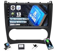 8-Core 4+64G SIXWIN Android 13 Radio Coche para Mercedes Benz C Klasse W203 W209 C180 C200 2005-2009 con CarPlay Android Auto DSP,9 Pulgadas Pantalla Táctil con GPS WiFi BT USB FM RDS