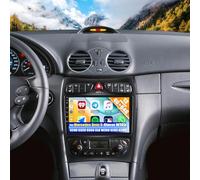 [8 Core 4G+64G] CAMECHO Android 13 Autorradio para Mercedes Benz Clase C W203 C200 C320 C350 CLK W209 S203 A209 con GPS Carplay Android Auto,2 DIN Radio con Pantalla de 9''+Bluetooth 5.0 (2 Puertas)