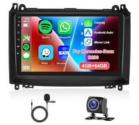 8 Core 4G+64G Hodozzy Android Radio para Mercedes-Benz Clase-B B200 B160 B170 B180 W169 W245 W639 W906 Vito Viano 2008-2011 con Carplay Android Auto, 9 Pulgadas Pantalla Táctil Bluetooth/WiFi/GPS