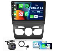 8 Core 4GB+64GB Carplay Radio para Citroen C4 B7 C4L DS4 2013-2017, Hodozzy 10 Pulgadas Pantalla Táctil Carplay y Android AutoInalámbrico, Android Radio 2 DIN con Bluetooth GPS DSP WiFi FM RDS Cámara
