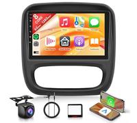 [8 Core 6+128G] Android Radio Coche para Renault Trafic Opel Vivaro B FIAT Talento Nissan NV300 9'' Pantalla Táctil Inalámbrico Carplay Android Auto GPS WiFi Mirror Link Bluetooth FM/RDS/EQ SWC Cámara