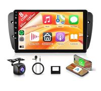 [8 Core 6+128G] Android Radio Coche para SEAT Ibiza IV 6J 2009-2014 9 Pulgadas Pantalla con Inalámbrico Carplay Android Auto GPS WiFi Mirror Link Bluetooth FM/RDS/EQ Control del Volante Cámara Trasera