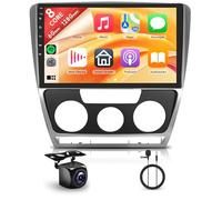 [8 Core 6+128G] Android Radio Coche para VW Skoda Octavia 2007-2014 10.1 Pulgadas Pantalla con Inalámbrico Carplay Android Auto GPS WiFi Mirror Link Bluetooth FM/RDS/EQ/DSP SWC Cámara Trasera