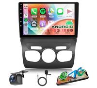 8 Core 6G+128G Android Radio Coche para Citroën C4L C4 DS4 2013-2017 Inalámbrico Carplay Android Auto GPS Navi WiFi 360° Panorámica 10.1 Pulgadas Radio Bluetooth FM/RDS/DSP EQ/USB/SWC Cámara Trasera