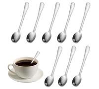 8 cucharas de espresso, pequeñas cucharas de espresso, pequeñas de 7,5 cm, pequeñas cucharas de acero inoxidable, pequeñas cucharas, cucharas divertidas, para especias, sal, miel, cucharas de expreso