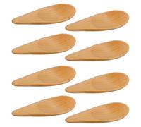 8 Cucharas de Madera Pequeñas Hechas a Mano, Cucharas de Madera para Especias de 7 x 2,5cm Mini Cucharas para Condimentos Cucharas Pequeñas para Sal Azúcar Especias Salsas Miel y Mostaza