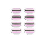 8 cuchillas de afeitar compatibles con Gillette Venus Smooth cuchillas de afeitar para mujer, cuchillas de afeitar de 3 cuchillas de afeitar de protección para contorno corporal circundante, color