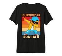 8º cumpleaños 67 Six Seven Dabbing Boy I'm 8 Year Old Bruh Camiseta Premium