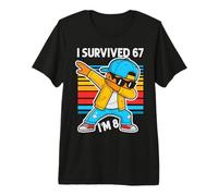 8º cumpleaños 67 Six Seven Dabbing Boy I'm 8 Year Old Bruh Camiseta Premium