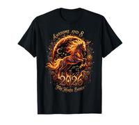 8º cumpleaños del Zodiaco del Caballo de Fuego Impresionante y 8 Celestial 2026 Camiseta