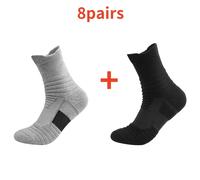8 de Calcetines de Unisex, Calcetines Deportivos de Correr Inferior de Toalla, Engrosados, Adecuados para Senderismo al , Viajes, Escalada Montañosa, Antifricción, Antideslizantes y Transpirables