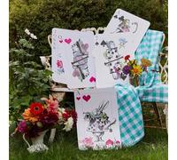 8 Decoraciones Reutilizables de Alicia en el país de Las Maravillas, Cartas de Juego de Gran tamaño, Suministros de Fiesta de té, decoración de cumpleaños de Onederland, decoración de habitación de