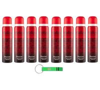 8 desodorantes Malizia Donna Passion Seduction Parfum,desodorante desodorante spray para mujer 100 ml + llavero Beni Culinari gratis