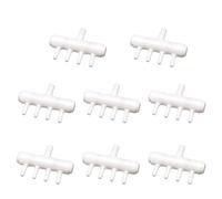 8 divisores de tubo de línea de aire, desviador de descarga de aire de junta de manguera en forma de rastrillo, adaptador de tubería de oxígeno para acuario, tanque de peces (B)