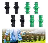 8 Double Barbed Hose Connector, 1/2" Garden Hose Connector, Water Pipe and Hose Connections, Ideal for Gardening, Car Washing and Extension for Garden Irrigation