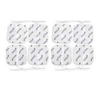 8 electrodos axion® | Parches de Recambio de 5x5 cm para electroestimulador TENS y/o EMS Reutilizables y autoadhesivos con Conector Pin de 2 mm