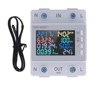 8 en 1 Medidor de Energía WiFi, 0-17kW Medidor de Potencia de Inicio Pantalla de Color LED Inalámbrico Monitor de Consumo de Energía Watt Watt AC170-270V 63A