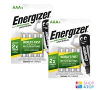 8 Energizer Accu Recarga UNIVERSAL AAA HR03 Batteries 1.2V 500mAh Nuevo