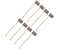 8 escobillas de carbono de 6 x 6 x 10 mm para motor de limpiaparabrisas de ventilador de soplador, piezas de repuesto de metal con larga vida útil para reparación de automóviles