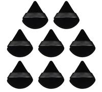 8 Esponja Maquillaje,Soplos de Polvo,Triángulo Polvos Puffs,Maquillaje Puff,Esponjas Maquillaje para Polvos Sueltos, Maquillaje, Crema, Rubor(Negro)