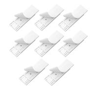 8 Fijadores Autoadhesivos para Regleta De Enchufes, Soporte De Pared Sin Perforaciones para Organizar Enchufes, Enrutadores Inalámbricos, Controles Remotos Y Cajas De Pañuelos, para Casa Y Oficina